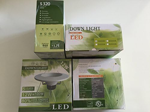 Goodsteward LED 3000K 12W 960LM Kısılabilir, UL Listeli, ENERGY STAR Sertifikalı 5/6 Downlight 28'li Paket