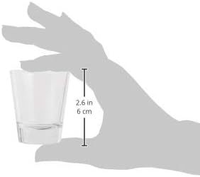 Gerçek Klasik Shot Bardağı, 1,5 Ons Shot Bardağı, Bulaşık Makinesinde Yıkanabilir, Kokteyl Ölçü Bardağı, Şeffaf Cam, 1'li