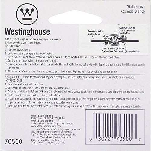 Westinghouse Aydınlatma 70500 Aydınlatma Geçiş Anahtarı