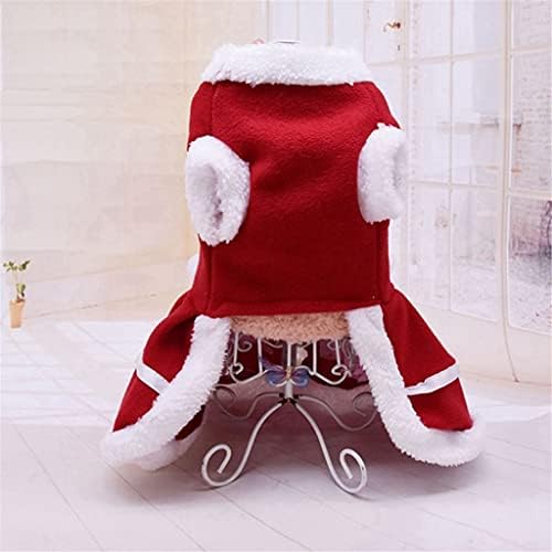 HFDGDFK Pet noel coat giyim köpek elbise kış perro Noel elbise kırmızı kazak Yelek Evcil Kedi Sıcak elbise (Renk: Kırmızı,