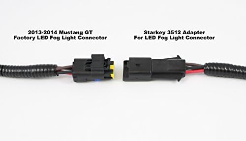 Starkey Ürünleri Sis Lambası Adaptörleri H11'e yol Açtı-2013-2014 Ford Mustang GT ile uyumlu