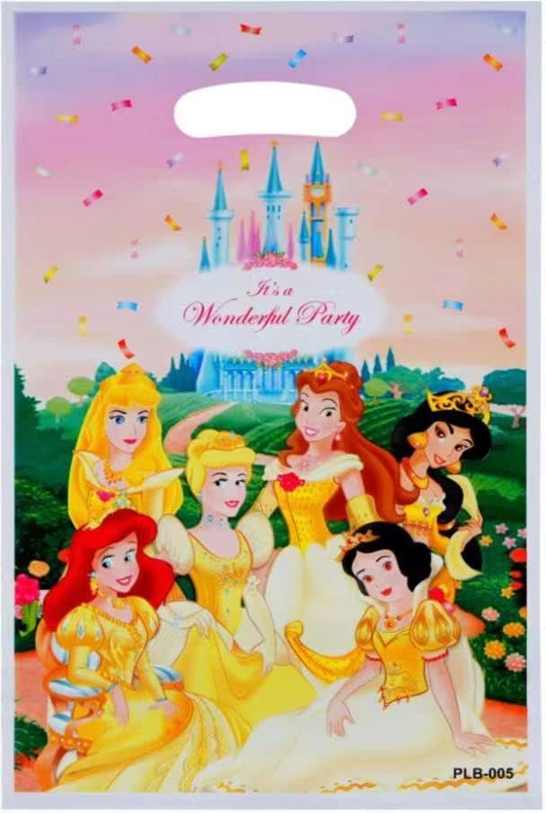 BATLAM 30 adet Prenses Parti hediye keseleri, Şeker Çanta Parti Malzemeleri Doğum Günü Dekorasyon Prenses ikram çantaları