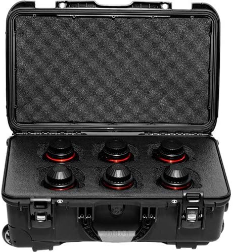 XEEN tarafından ROKİNON 85mm T1. 5 Profesyonel Sinema Lens için Sony FE Dağı (Siyah) ile Rokinon Xeen 6-Lens Taşıma Çantası