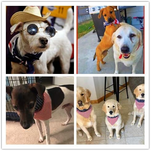 Orgrimmar Amerikan Bayrağı Köpek Bandanalar Önlükler Üçgen Eşarp Yıkanabilir Kedi Pet Yaka Büyük Bandana Köpek Fular 4 Temmuz
