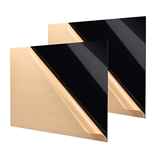 2 adet Siyah Akrilik Levha Pleksiglas Plastik Paneller 1/8 Kalın 12x 12 Işaretleri, Fotoğraf Çerçeveleri, El Sanatları, DIY