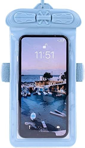 Vaxson telefon kılıfı ile Uyumlu Xiaomi Poco C40 Su Geçirmez Kılıfı Kuru Çanta [Ekran Koruyucu Film ] Mavi