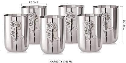 Sharvgun Çelik içecek bardağı Gümüş, Her Bardak Kapasitesi 350ml (12)