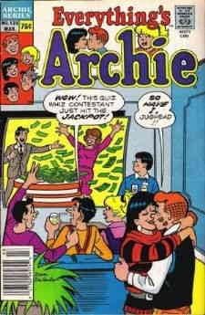 Her şey Archie 128 VF / NM; Archie çizgi romanı / Mart 1987 Bilgi Yarışması Kapağı