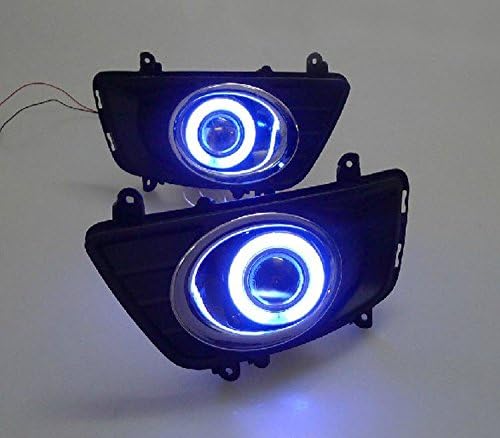 AupTech LED Melek Gözler DRL Sis Lambası Tam Fit Sis Kapağı 55W H11 Halojen Ampuller Kia Carens / Kia Rondo 2007-2010