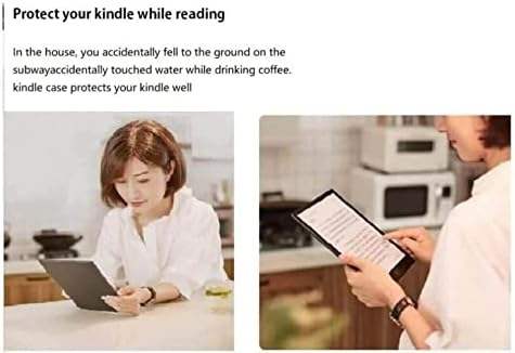 WunM Stüdyo Kindle 8 için Kılıf Ultra İnce Akıllı Deri Koruyucu Kılıf Kindle 8 için. Uyanma / Uyku ile Nesil Sy69JL,