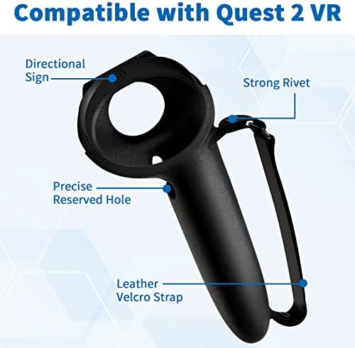 Oculus Quest 2 için Genişletilmiş Tutma Kapağı, Ayarlanabilir Bilek Mafsalı Kayışlı Uzatma Denetleyici Koruyucusu Büyük Eller
