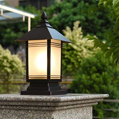 CZDYUF Açık Bahçe Lambası Ev Duvar fener direği Kafa Lambası Kapı direk lambası Su Geçirmez Bahçe Villa Teras Park Kapısı