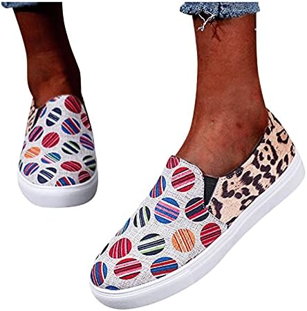 Yürüyüş ayakkabısı Kadınlar için Flats Moda Eğlence Nefes Açık Kayma Rahat kadın ayakkabısı gündelik kadın ayakkabısı (Kahverengi,