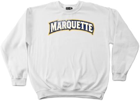 NCAA Marquette Golden Eagles 50/50 Karışımlı 8 Onsluk Vintage Kemerli Bisiklet Yaka Sweatshirt