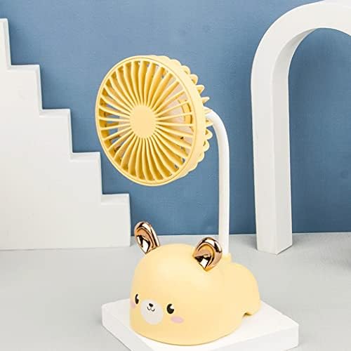 n / a Karikatür Mini Masa Fanlar Dilsiz Öğrenci Taşınabilir masaüstü Mini Fan USB Macarone şarj edilebilir masa vantilatörü