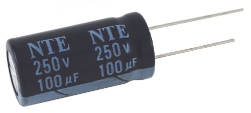 NTE Elektronik VHT10000M25 Serisi VHT Alüminyum elektrolitik kondansatör, Radyal Kurşun, 105 Derece Maksimum Sıcaklık, 10000