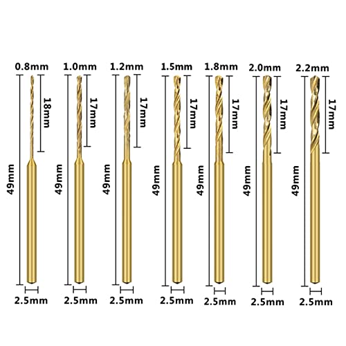 0.8-2.2 mm Shank Matkap Ucu Yüksek Hızlı Çelik Ağaç İşleme Büküm Matkap Ucu Güç Aracı El Matkap Ağaç İşleme Araçları 1 Adet