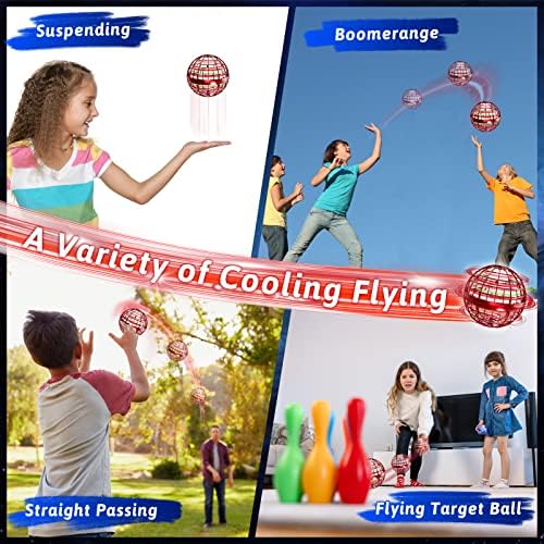 Uçan Küre Topu Oyuncaklar, Vurgulu Küre, El Kontrollü Mini Drone Uçan Top Küre Şekli İplik UFO Sihirli Uçan Bumerang Spinner