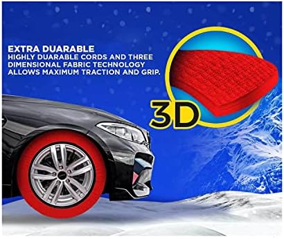 Premium Araba Lastiği Kar Çorapları Kış İçin ExtraPro Serisi Tekstil kar zinciri Nissan Juke İçin (Orta)