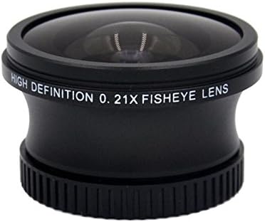 Sony DCR-DVD850 0.21 x Yüksek Dereceli Balık Gözü Lens ( 180 ° Diyagonal Görüş Açısı) + Adım Halkası (30mm-37mm) + Nwv Doğrudan