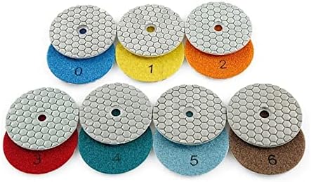 LEMIL 5 İnç 125mm kuru/ıslak Elmas parlatma pedleri esnek Taşlama Diskleri Granit Mermer Beton taş Zımpara Diskleri Taşlama