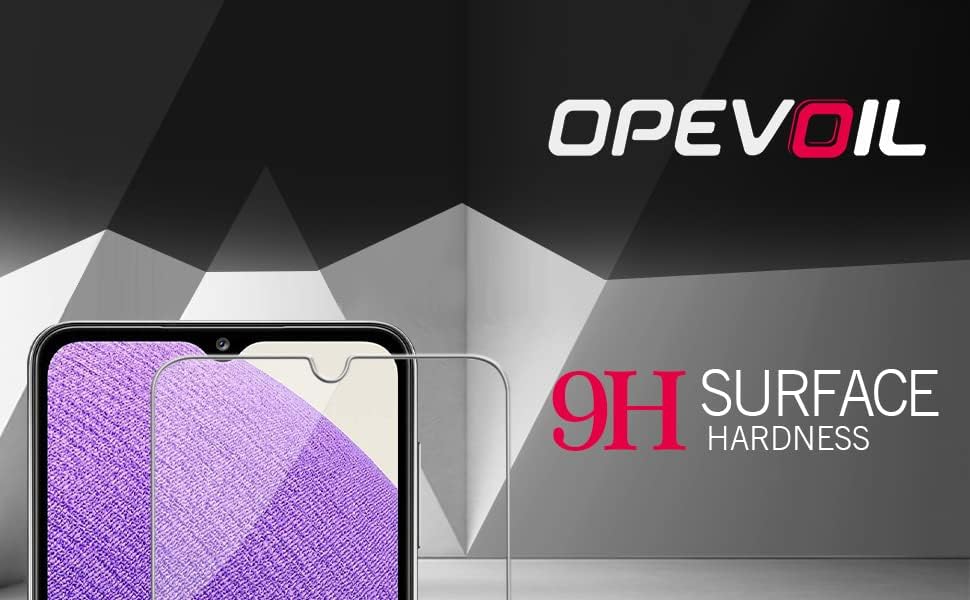 Opevoil [3 Paket] Samsung Galaxy A32 5G Temperli Cam Ekran Koruyucu İçin Tasarlanmış, 9H Sertlik, Çizilmez, Kabarcıksız,