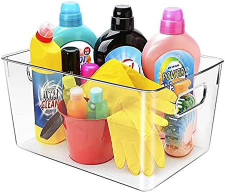 Şeffaf Plastik Saklama Kutuları, Mutfak Organizasyonu veya Kiler Organizasyonu ve Depolama için Mükemmel, Buzdolabı Düzenleyici