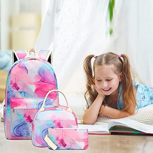 Bluboon okul sırt çantası Gençler Kız Erkek Çocuklar Okul Kitap Çantaları yemek kabı kalem Çantası