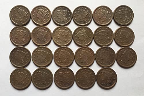 27.5 MM Eski 1839 Amerikan Paraları Bakır Paraları Antika El Sanatları Dış hatıra paraları