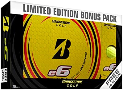 Bridgestone Golf 2021 e6 Bonus Paketi Sarı / Serbest Kollu Golf Topları