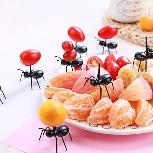 KESYOO 18 Adet Yaratıcı Karınca Tasarım meyve çatalı Parti Malzemeleri Cadılar Bayramı Partisi Süslemeleri