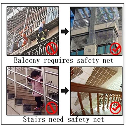 Koruyucu Net Kahverengi Naylon Net, Bahçe Dekorasyon Net Balkon güvenlik ağı Merdiven Çocuk Anti-Sonbahar Net Anaokulu Koruyucu