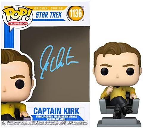 William Shatner İmzalı Uzay Yolu Kaptan Kirk Kaptanın Sandalyesinde POP Vinil 1136