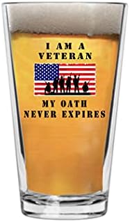 Rogue Nehir Taktik Ben bir Veteran Benim Yemin Asla Sona Ermez bira bardağı İçme Bardağı Pint 16oz Pub Hediye Askeri Aktif